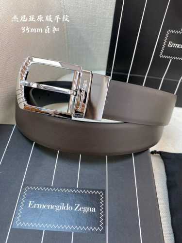 Ermenegildozegna-專櫃在售 原版五金開模 双面牛皮 手感柔軟 寬度35Mm 長度可剪