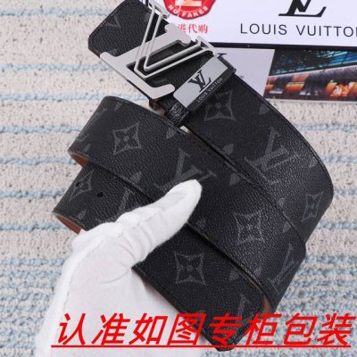品名：Lv..路易..威登原单 材料：百分百头层牛皮，保证真皮。24K纯钢扣双面可用专柜同等质量， 送人自用首选 包装： 请认准如图专柜包装，赠送打孔器，银联发