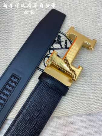 特 Hermes男士自动腰带- 宽度35Mm 316精品钢扣 精工打造 手感柔软 可以裁剪 - 点击图像关闭