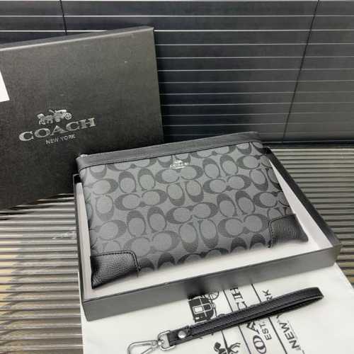 Coach 蔻驰 印花手拿包 夹包 男包 顶级做工 高端品质 配送礼盒 规格 26 X 16 Cm