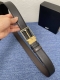 品牌万宝龙 550 描述双面原版皮，这款饰有带扣的腰带配以水牛皮衬里，覆以Monogram 牛皮。展现细腻的品牌特质，是牛仔裤的理想配件 字母带扣；35宽 原单