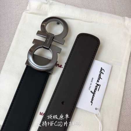 无夹层原厂皮 Ferragamo菲拉格慕 Nfc芯片扫码款 正品尺寸3.5Cm意大利原厂皮 - 点击图像关闭