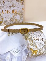 特 -Dior 20 毫米黑色光滑牛皮 Saddle Belt Montaigne Star Cd 腰带扣 内侧饰以 Christian Dior Paris