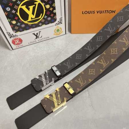 品名：Lv..路易..威登原单 材质：原单牛皮腰带 百分百头层牛皮腰带保证真皮，24K纯钢扣，专柜原单品质、做工精细，时尚大牌，送人自用首选 包装： 请认准如图 - 点击图像关闭