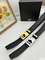 品名：万宝龙 Montblanc 自动带 材质：原单牛皮腰带 百分百头层牛皮腰带保证真皮，24K纯钢扣，专柜原单品质、做工精细，时尚大牌，送人自用首选 包装：
