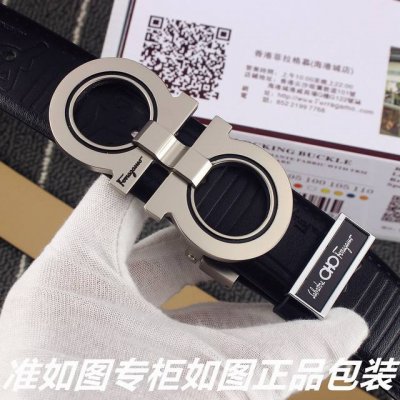 品名：菲拉格木原单 DDD 型号：请认准如图专柜包装，赠送打孔器 DDD 材料：百分百头层牛皮，保证真皮。24K纯钢扣专柜同等质量， 送人自用首选 DDD 包装