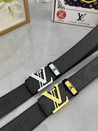 品名：Lv..路易..威登原单 材质：原单牛皮腰带 百分百头层牛皮腰带保证真皮，24K纯钢扣，专柜原单品质、做工精细，时尚大牌，送人自用首选 包装： 请认准如图
