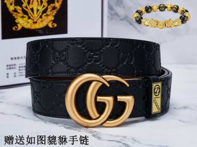 皮带：古奇.Gu...Cci原单 腰带：百分百头层牛皮，保证真皮。24K纯钢扣双面可用专柜同等质量， 送人自用首选 包装： 请认准如图专柜包装，赠送打孔器，银联
