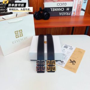 纪梵希家 原单新品 带身采用雙面意大利進口原廠牛皮纹 非市场普通版本 黑色经典配色 百搭适合各种场合 扣头精品设计注意细节 宽度3.8Cm