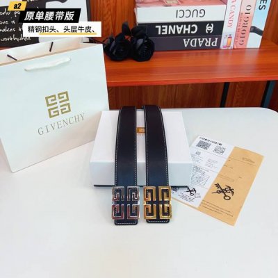 纪梵希家 原单新品 带身采用雙面意大利進口原廠牛皮纹 非市场普通版本 黑色经典配色 百搭适合各种场合 扣头精品设计注意细节 宽度3.8Cm
