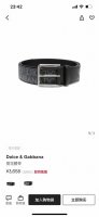 Dg，宽4.0Cm Dolce&Gabbana 全新小牛皮腰带，满载干练态度。滚轴针扣搭扣尽显巧思