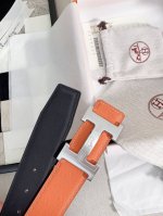 特 现货 ｜HermèS｜ 爱马仕38Mm 宽皮带 双拼色 精品扣