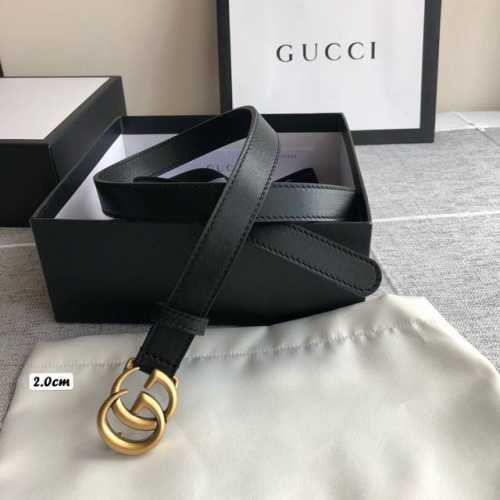 特 Gucci古驰 全套包装 男女款通用 腰带采用标志性的古铜色Gg搭扣设计，搭配上乘皮料精制而成。