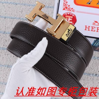 品名：爱马仕...自动带 材料：百分百头层牛皮，保证真皮。24K纯钢扣双面可用专柜同等质量， 送人自用首选 包装： 请认准如图专柜包装，赠送打孔器，银联发票，宽