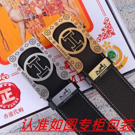 品名：爱马仕...腰带原单 皮带 材料：百分百头层牛皮，保证真皮。24K纯钢扣双面可用专柜同等质量， 送人自用首选 包装： 请认准如图专柜包装，赠送打孔器，银联 - 点击图像关闭
