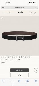 特 Brush Belt Buckle & Reversible Leather Strap 27Mm