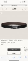 特 Brush Belt Buckle & Reversible Leather Strap 27Mm
