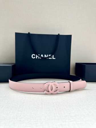 宽度3.0Cm Chanel 香奈儿 进口柔软小牛皮纹路清晰五金配件金 银色 金属磨胶钢扣。 - 点击图像关闭