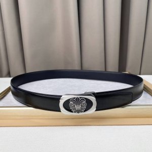 克罗心 该款采用意大利头层腰带 宽度35Mm上身效果巨好 时髦中带着随性和酷感 不锈钢材质不易氧化
