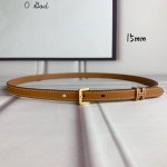 HermèS 爱马仕 女款针扣皮带 原单品质 进口头层牛皮 土黄色手掌纹面搭配土黄色原版底 15Mm宽 配精品金 银钢扣