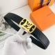 Lv 特种皮腰带系列 ，原厂五金精品不锈钢扣，手感柔软舒适 宽4.0Cm。