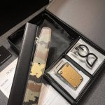 Dg宽3.5Cm Dolce&Gabbana 新款 搭配双扣头，轮换用，时尚商务同时兼顾，搭配可双面使用腰带，五金采用钌电镀 Dg 交叉造型徽标搭扣