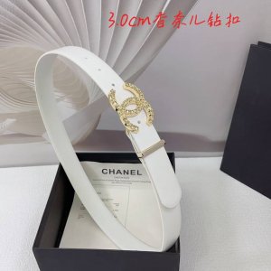 3.0Cm香奈儿腰带，双面头层牛皮，长度：.75.80.85.90.95.100.欧，满钻五金铜扣原版开模定制庆祝]