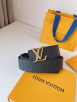 特 Lv.路易威登 全套包装 原版品质 代工厂货品 40Mm宽度 正品一体铸造五金钢扣，原厂皮料 双面原厂定制面料，区别市场货