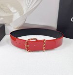 5.0Cm 香奈儿腰带，双面头层牛皮皮料，长度：.75.80.85.90.95.100.欧，铜五金针扣原版开模定制庆祝]