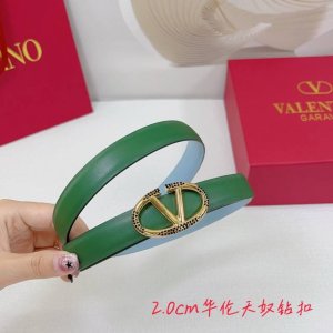 2.0Cm华伦天奴平纹腰带，双面头层牛皮，长度：.75.80.85.90.95.100.欧，钻五金扣原版开模定制庆祝]