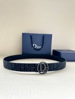 Dior 宽度3.5Cm 这款金色饰面黄铜腰带扣是春季系列新品，致敬经典的 Oblique 图案。可与各式 35 毫米腰带搭配，彰显优雅气质与视觉风格。