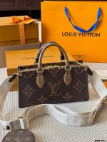 复刻版 牛皮 全钢 Lv 新品 Onthego East West横款 Onthego绝对是通勤工具包必备单品之一轻盈容量大百搭最最关键不娇气小号的尺寸刚刚好也