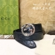 Gucci.古驰 全套包装 3.8Cm进口小牛皮压花, 专柜正品1:1完美复刻. 原版牛皮底, 采用热压印技术的gucci Signature皮革精制而成，触感