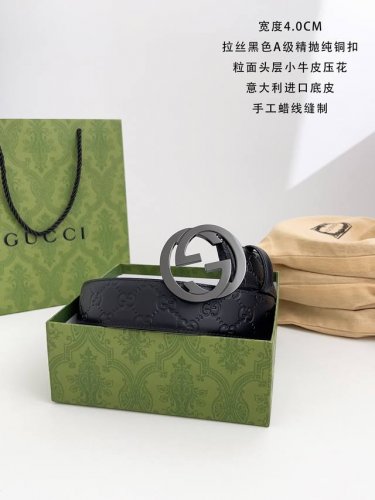 古奇 最新经典款 专柜在售款式 宽度4.0 代购货Jghj93280 要便宜的可搭配普通扣头 原厂压花 原厂底皮 高端品质 无需多言 手工蜡线缝制 扣头 纯铜