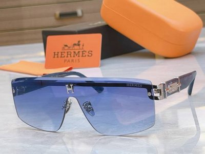 Herme* 爱马*仕新款太阳镜，Model：9704，Size：135口0-140