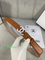 宽度3.0Cm Chanel 香奈儿 特级进口小牛皮内衬原版磨砂底，饰有金 银色花纹金属logo花纹钢扣。
