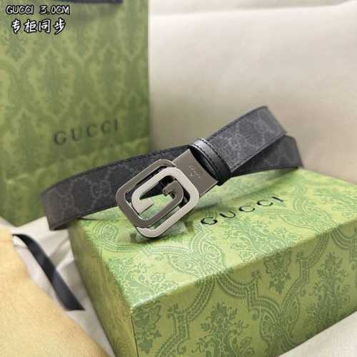 古琦Gucci 宽度3.0 Cm 简单大方双面使用 五金可以旋转 精品五金 佩戴效果非常不错 送礼自用最佳推荐