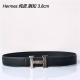特 Hermes㊣ 原单爱马仕，宽3.8Cm进口原版皮带身，双面可两面用，精品电镀五金 ！