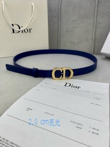 宽度2.0Cm Dior 迪奧 爆款平面無線帶身 Saddle进口小牛皮带身 金属“Cd”标志 採用進口雙面頭層牛皮