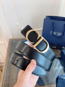 Dior 迪奥 加强版法国原厂皮料，亮黑 黑色全皮 品质毋庸置疑 没有更好 只有最好 尺寸3.5厘米