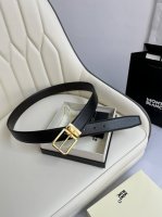 特 Montblanc万宝龙 宽3.5Cm 采用头层牛皮 精品针式扣头 自由裁剪商务休闲皮带
