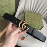 G U C C I 原厂进口牛皮压花搭配精品经典菱形格复古立体双G扣 非市场普通货 顶级