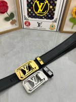 品名：Lv..路易..威登自动带 材质：原单牛皮腰带 百分百头层牛皮腰带保证真皮，24K纯钢扣，专柜原单品质、做工精细，时尚大牌，送人自用首选 包装： 请认准如