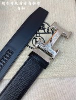 特 Hermes男士自动腰带- 宽度35Mm 316精品钢扣 精工打造 手感柔软 可以裁剪
