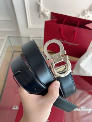 菲拉格慕3.5Cm 原厂皮料.精密黄铜五金升级版Nfc芯片、正品厂Ip电镀！原版搭配、不配戒指