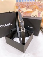 香奶奶Chanel 针扣水钻 进口小牛皮腰带 黄铜金属 手感柔软 细腻 2.0Cm