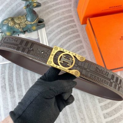 爱马仕 特种皮腰带系列 ，原厂五金精品不锈钢扣，手感柔软舒适 宽3.8Cm。