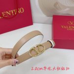 2.0Cm华伦天奴平纹腰带，双面头层牛皮，长度：.75.80.85.90.95.100.欧，钻五金扣原版开模定制庆祝]