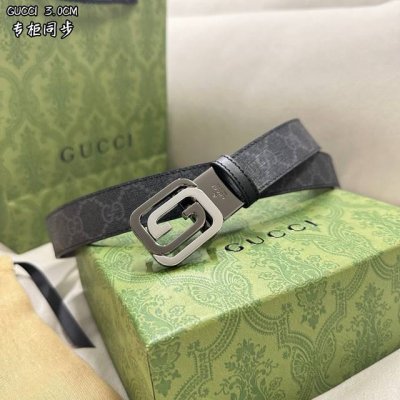 古琦Gucci 宽度3.0 Cm 简单大方双面使用 五金可以旋转 精品五金 佩戴效果非常不错 送礼自用最佳推荐