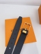 Lv 商务休闲款男士精品腰带 ，百搭配饰，带身宽3.5Cm ，针扣系列款式，高端品质 ，带身采用进口原版头层牛皮底制作 ，手感细腻 ，配有精致做工原版扣 ，耐用